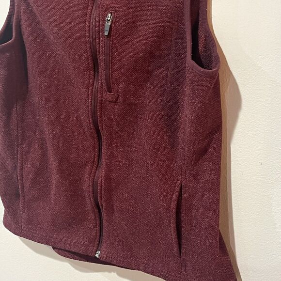 Duluth Trading Co Vest Women’s Small Red Fleece Sleeveless Full Zip Outdoors - Picture 4 of 6